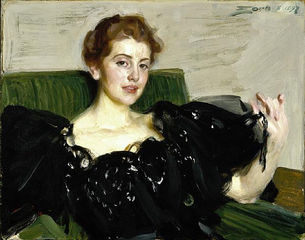 Wikioo.org - The Encyclopedia of Fine Arts - Painting, Artwork by Anders Leonard Zorn - Mrs. Lucy Turner Joy