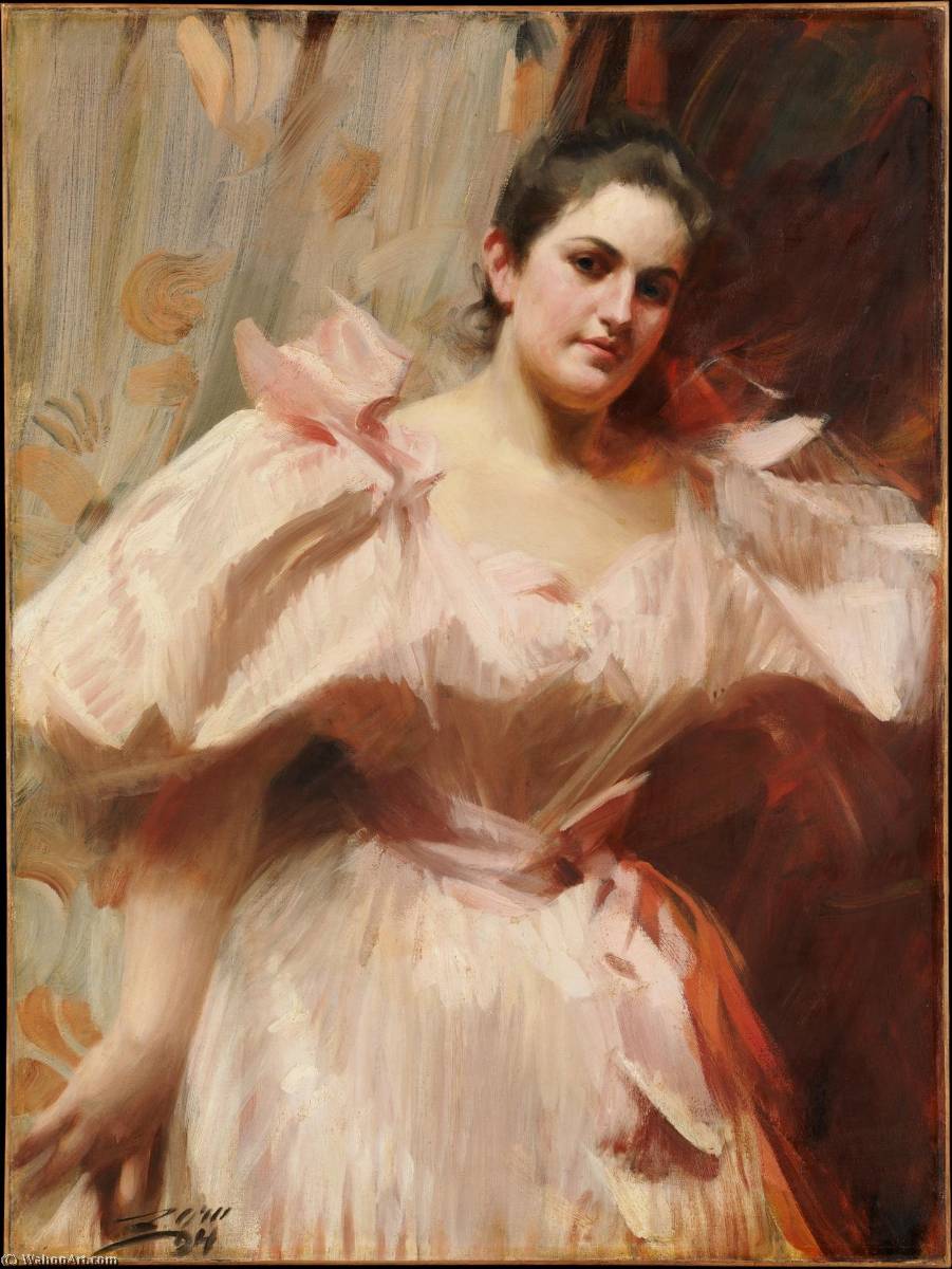 Wikioo.org - The Encyclopedia of Fine Arts - Painting, Artwork by Anders Leonard Zorn - Portrait of Frieda Schiff (1876–1958), Later Mrs. Felix M. Warburg