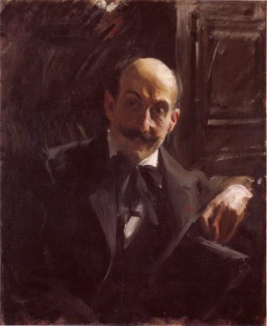 Wikioo.org - The Encyclopedia of Fine Arts - Painting, Artwork by Anders Leonard Zorn - Portrait of Max Liebermann