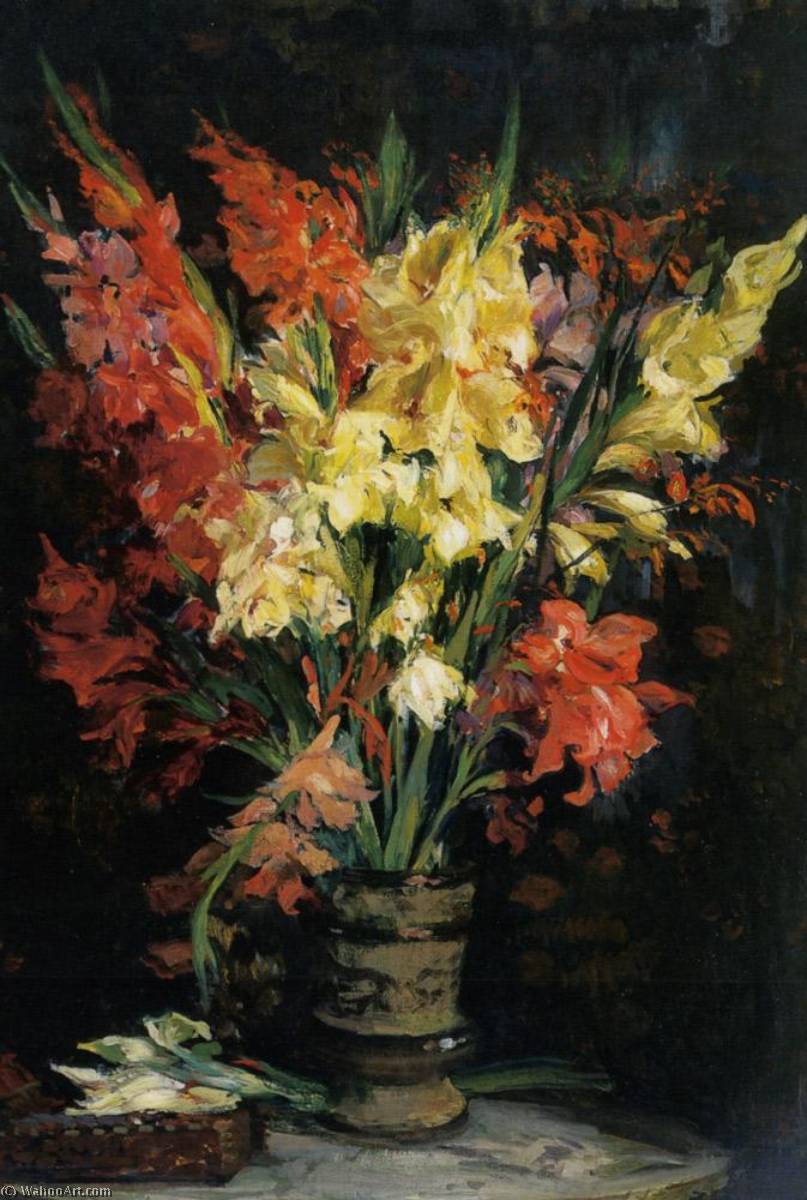 Wikioo.org - The Encyclopedia of Fine Arts - Painting, Artwork by Jacques-Emile Blanche - Gladioli