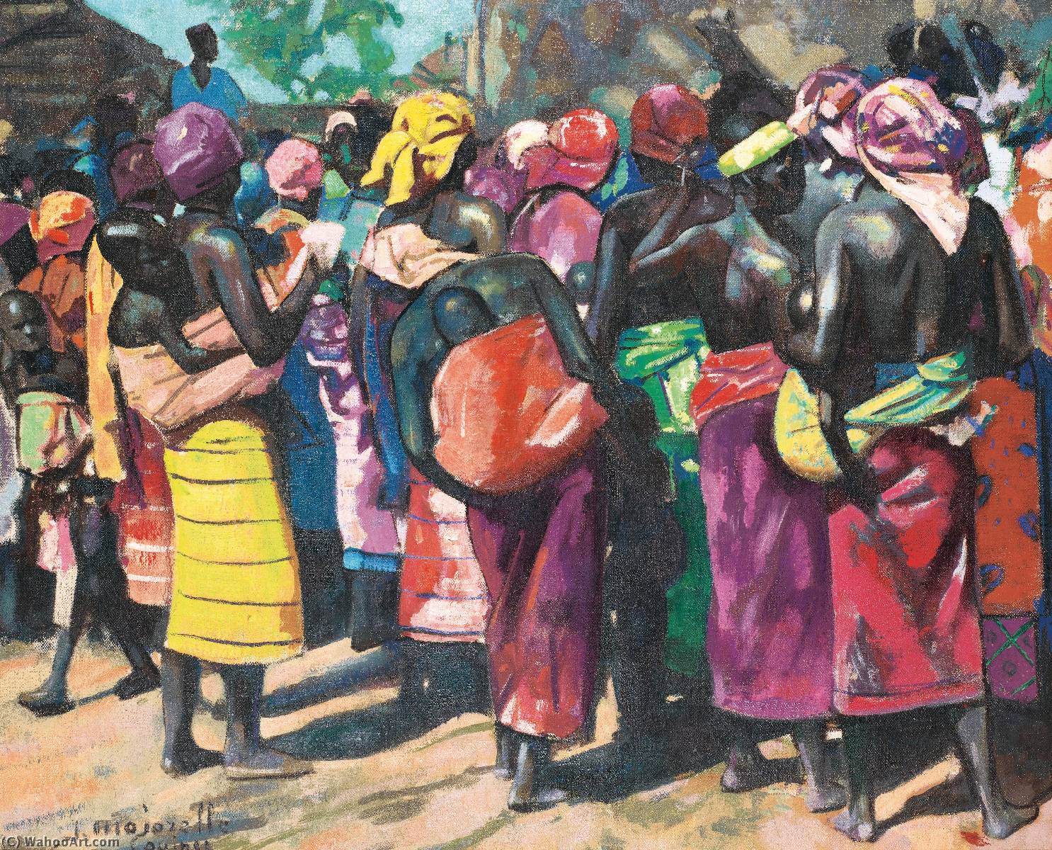Wikioo.org - The Encyclopedia of Fine Arts - Painting, Artwork by Jacques Majorelle - Femmes de Guinée
