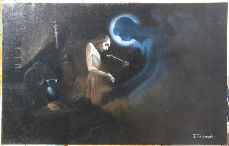WikiOO.org - אנציקלופדיה לאמנויות יפות - ציור, יצירות אמנות Jakub Schikaneder - The Last Song