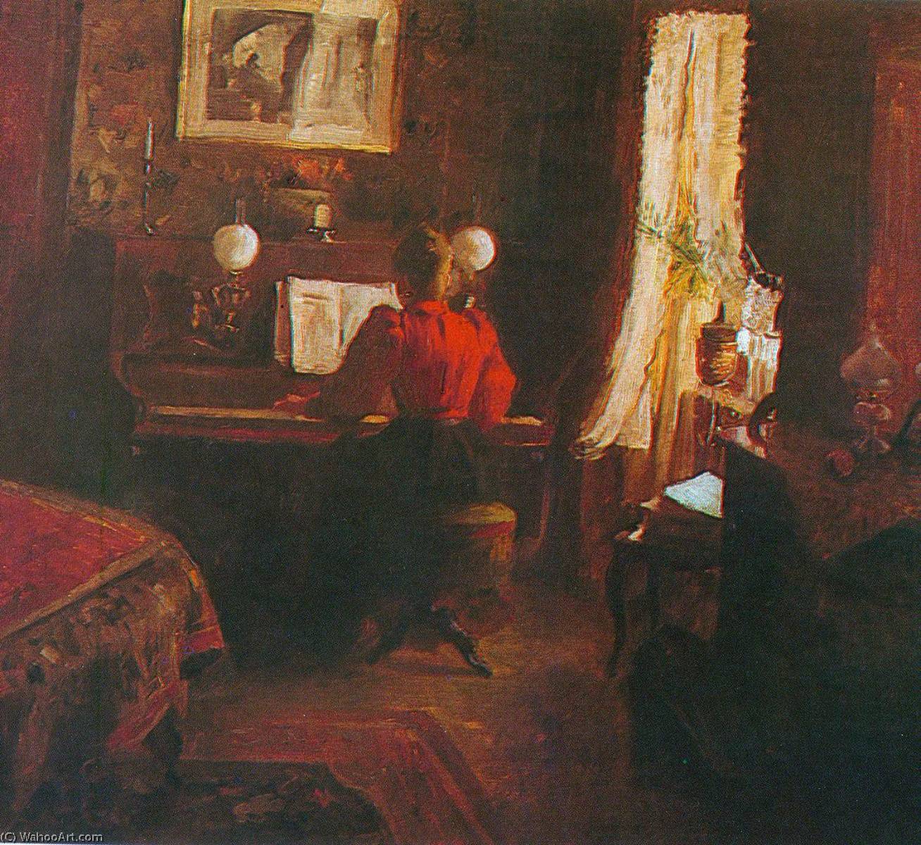 WikiOO.org - אנציקלופדיה לאמנויות יפות - ציור, יצירות אמנות Jakub Schikaneder - The Interior