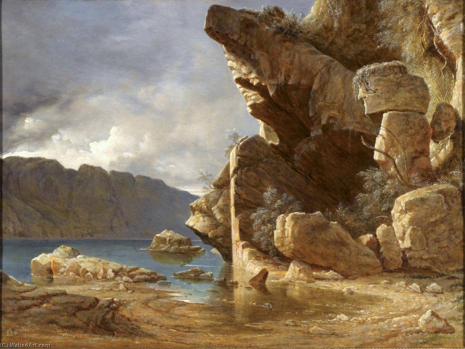 WikiOO.org - Encyclopedia of Fine Arts - Lukisan, Artwork James Francis Danby - Liensfiord, Norway