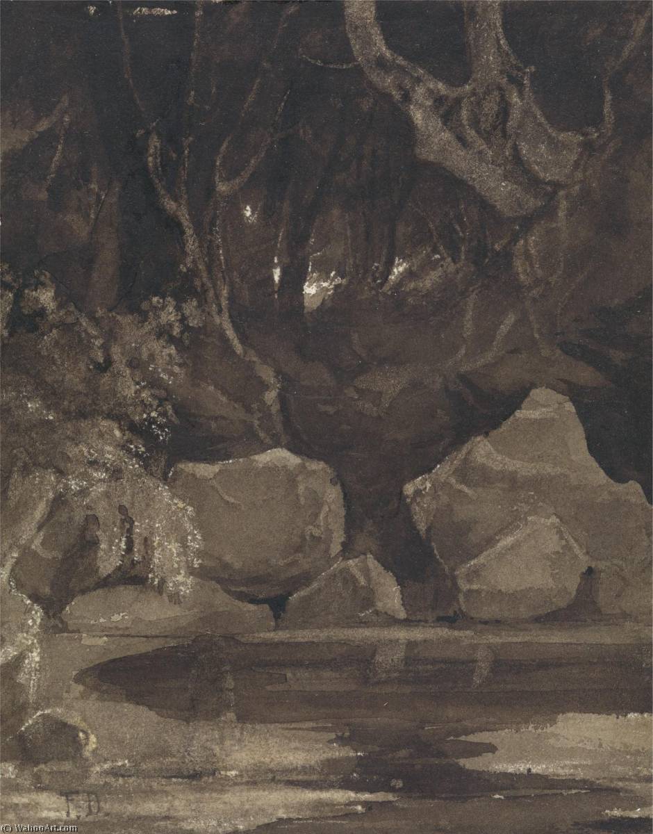WikiOO.org - Encyclopedia of Fine Arts - Lukisan, Artwork James Francis Danby - The Haunted Wood