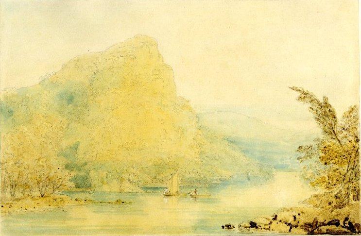 Wikioo.org - The Encyclopedia of Fine Arts - Painting, Artwork by James Francis Danby - The Eagle's Nest, Killarney (study)