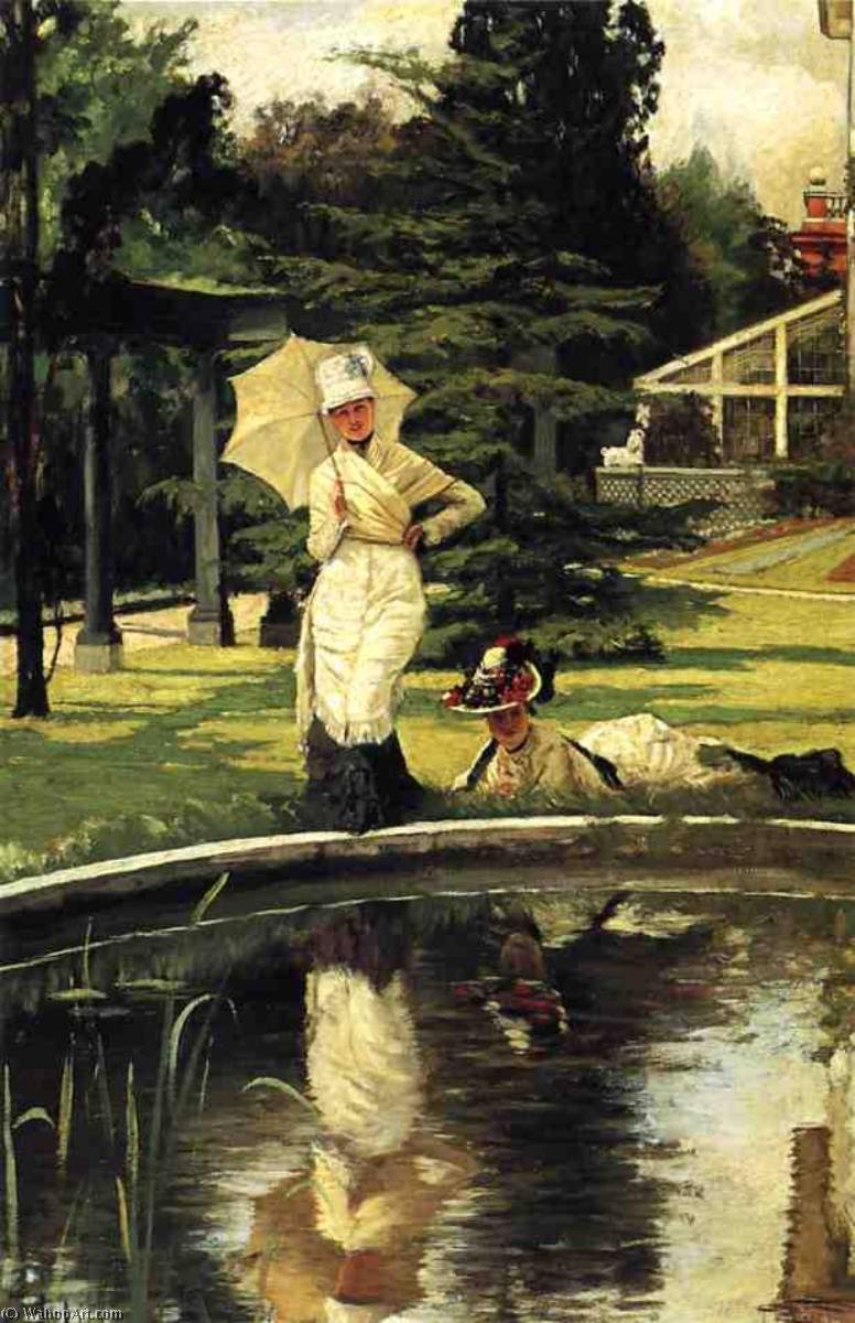 Wikioo.org - The Encyclopedia of Fine Arts - Painting, Artwork by James Jacques Joseph Tissot - In an English Garden