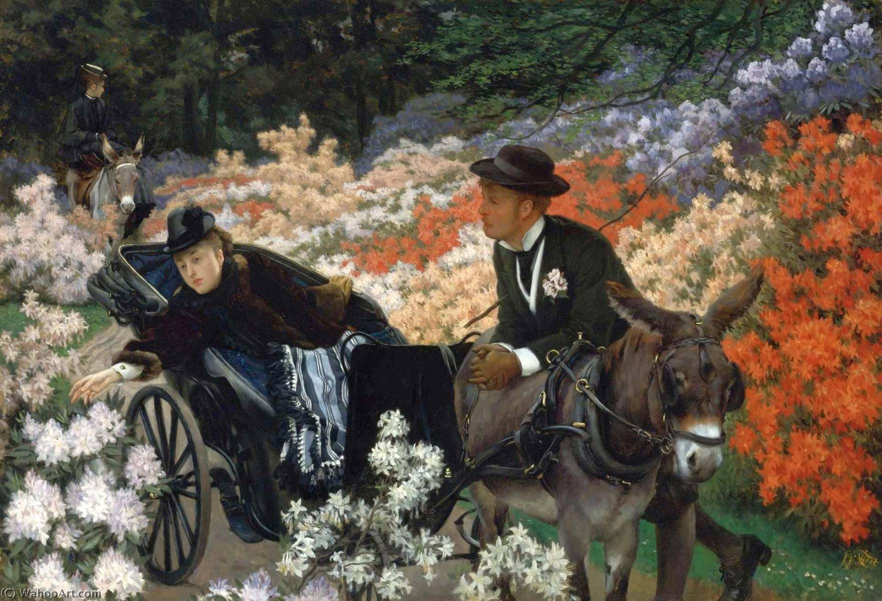 WikiOO.org - Encyclopedia of Fine Arts - Malba, Artwork James Jacques Joseph Tissot - The Morning Ride