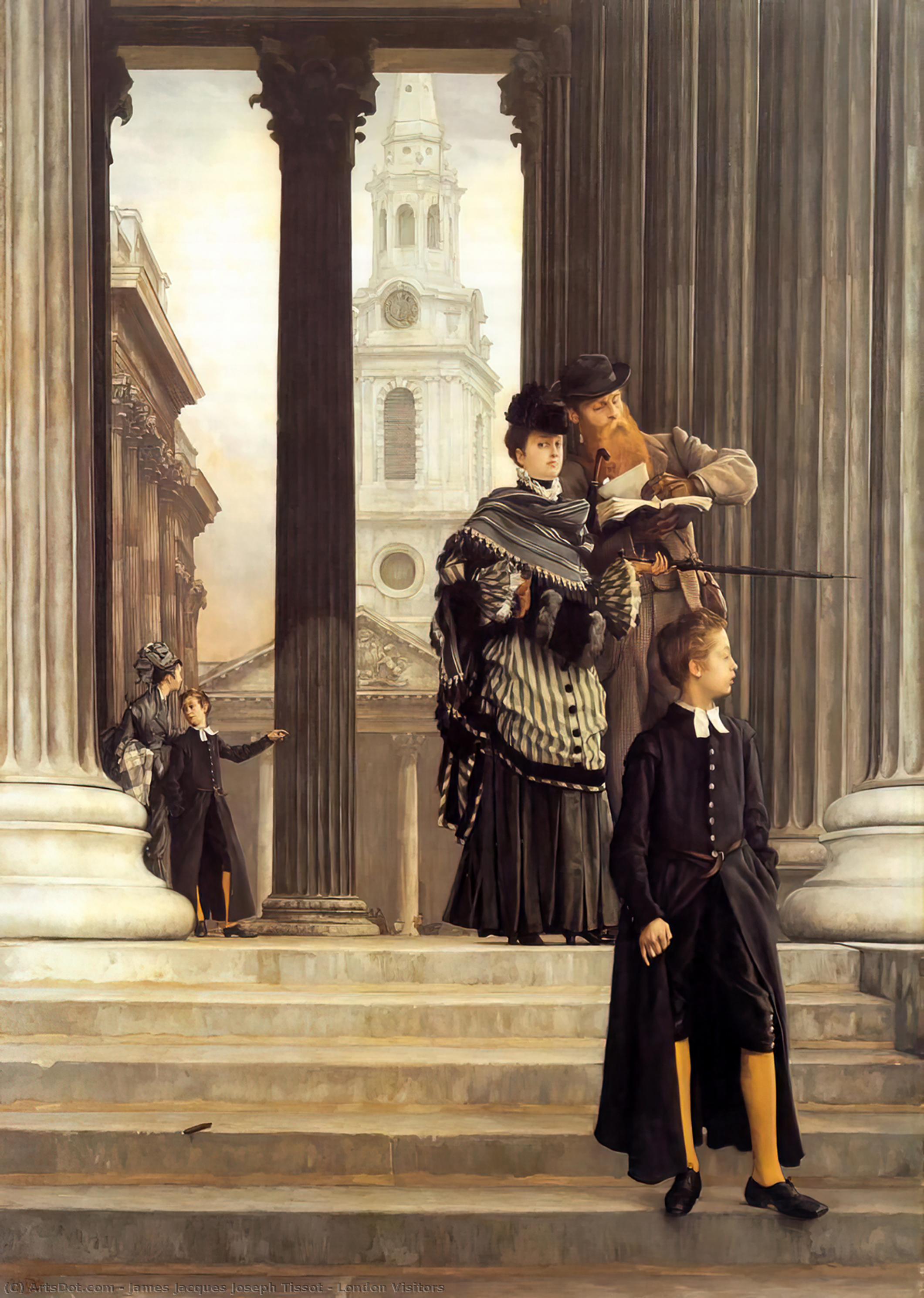 Wikioo.org - The Encyclopedia of Fine Arts - Painting, Artwork by James Jacques Joseph Tissot - London Visitors