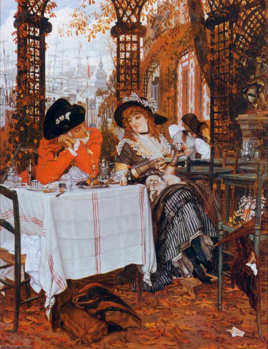 Wikioo.org - The Encyclopedia of Fine Arts - Painting, Artwork by James Jaques Joseph Tissot - A Luncheon