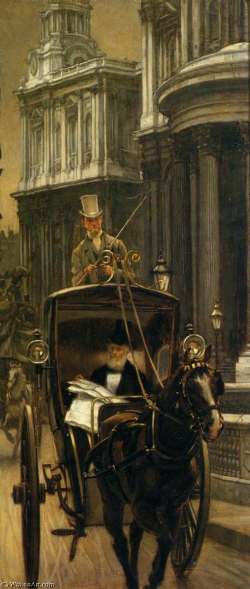 Wikioo.org - The Encyclopedia of Fine Arts - Painting, Artwork by James Jaques Joseph Tissot - Going to Business (also known as Going to the City)