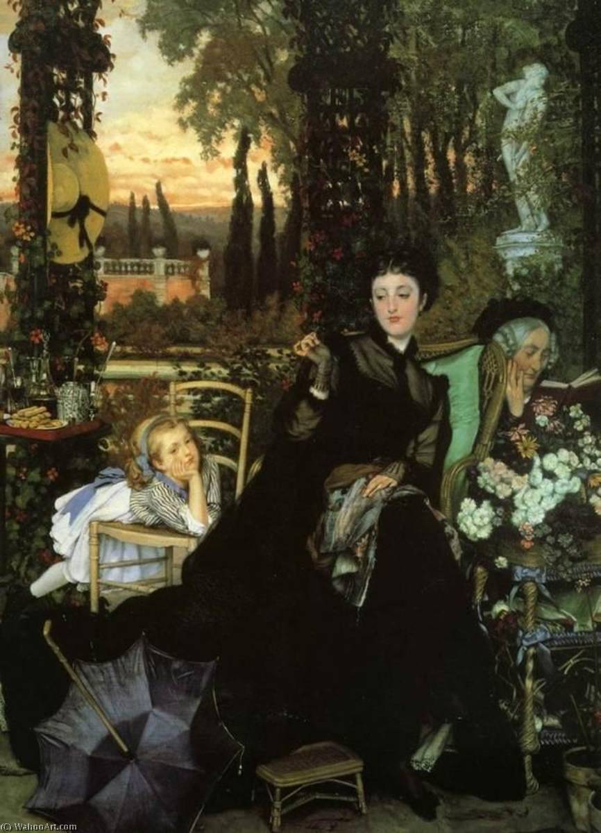 Wikioo.org - The Encyclopedia of Fine Arts - Painting, Artwork by James Jaques Joseph Tissot - A Widow