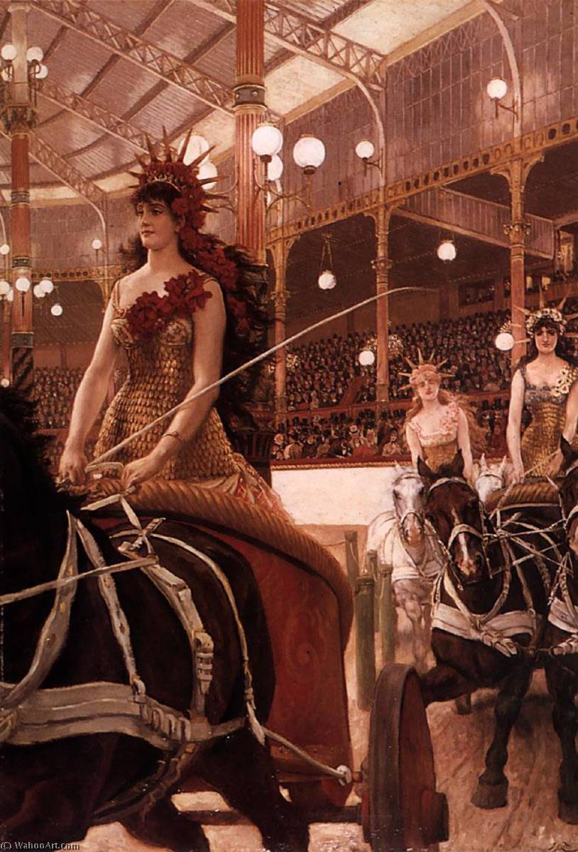 Wikioo.org - The Encyclopedia of Fine Arts - Painting, Artwork by James Jaques Joseph Tissot - English The Ladies of the Cars