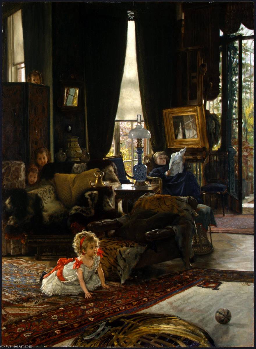 Wikioo.org - The Encyclopedia of Fine Arts - Painting, Artwork by James Jaques Joseph Tissot - English Hide and Seek