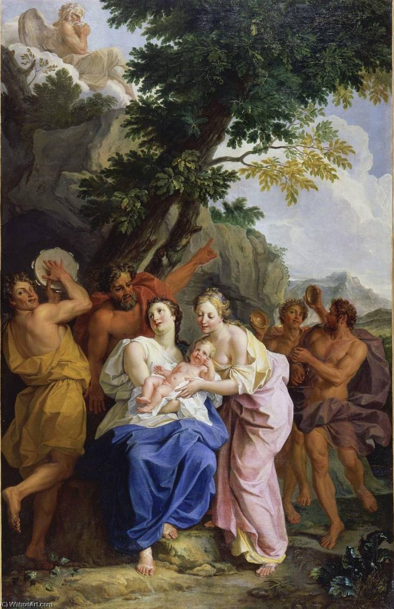 WikiOO.org - Encyclopedia of Fine Arts - Maľba, Artwork Noel Nicolas Coypel - Jupiter Raised by the Korybantes