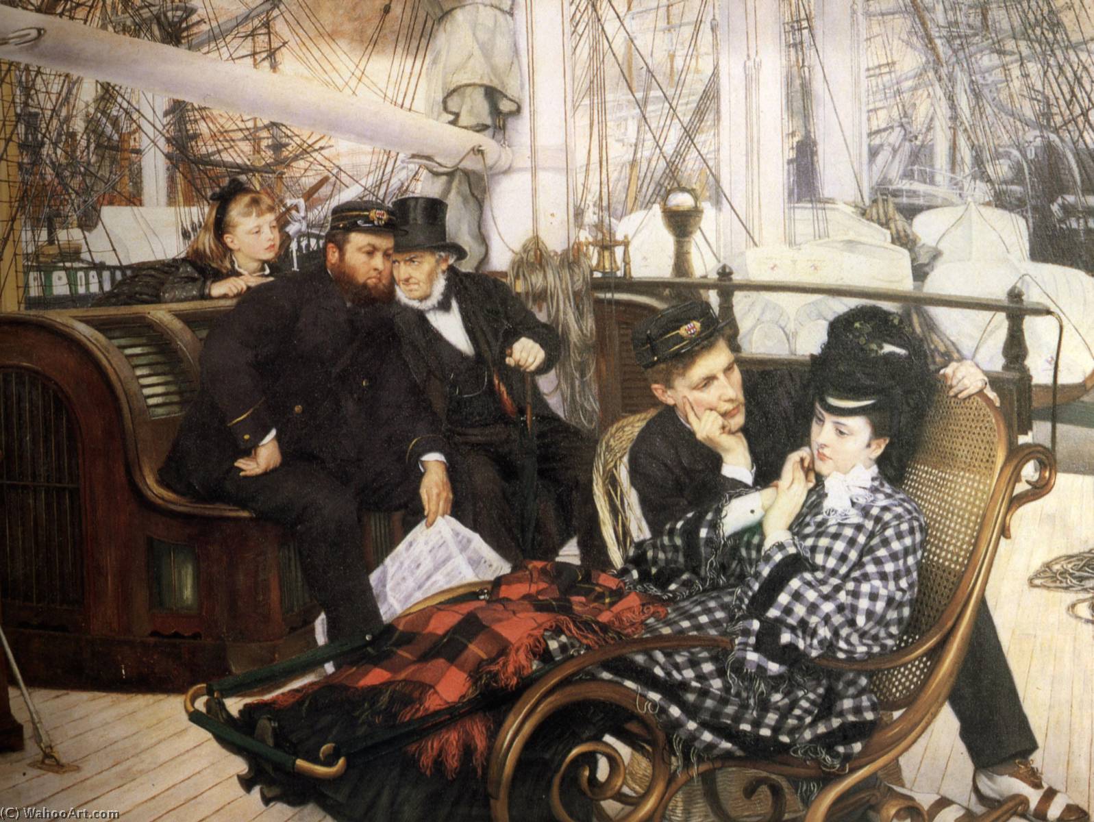 Wikioo.org - The Encyclopedia of Fine Arts - Painting, Artwork by James Jacques Joseph Tissot - The Last Evening