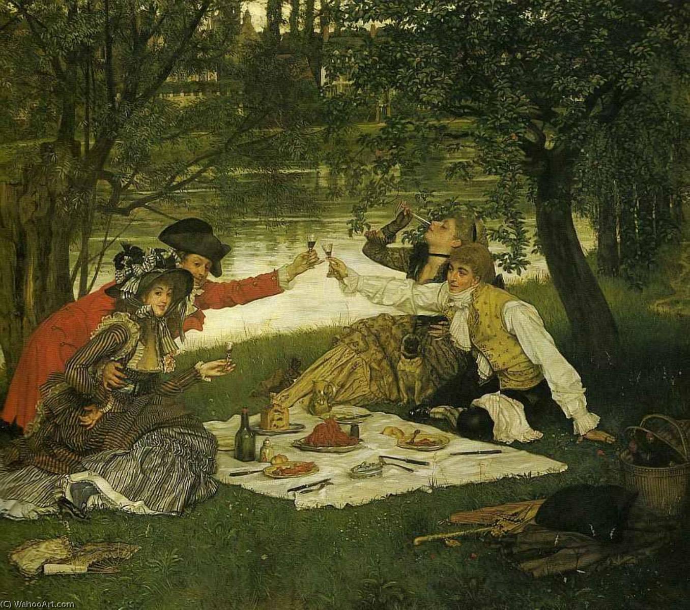Wikioo.org - The Encyclopedia of Fine Arts - Painting, Artwork by James Jaques Joseph Tissot - Partie Carree