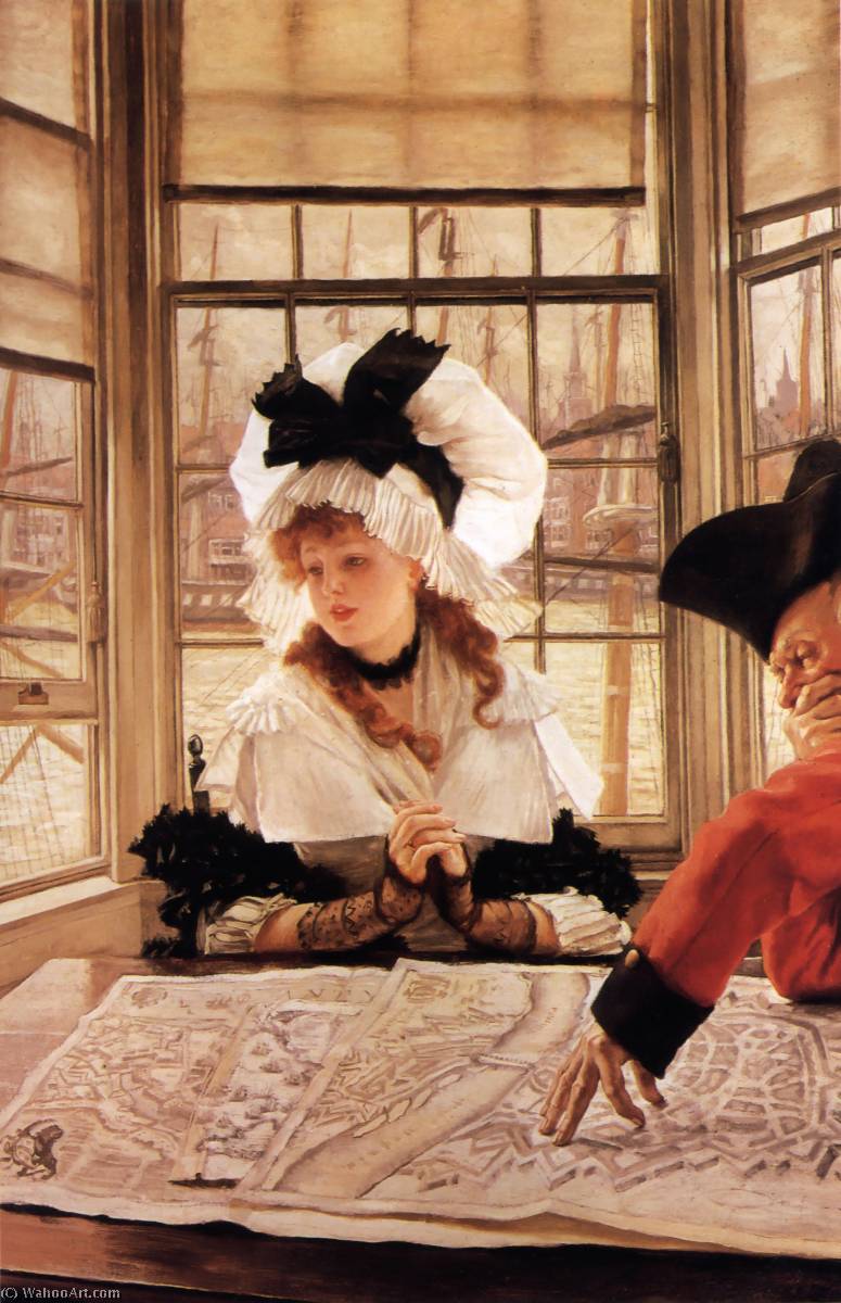 Wikioo.org - The Encyclopedia of Fine Arts - Painting, Artwork by James Jacques Joseph Tissot - English The Tedious Story