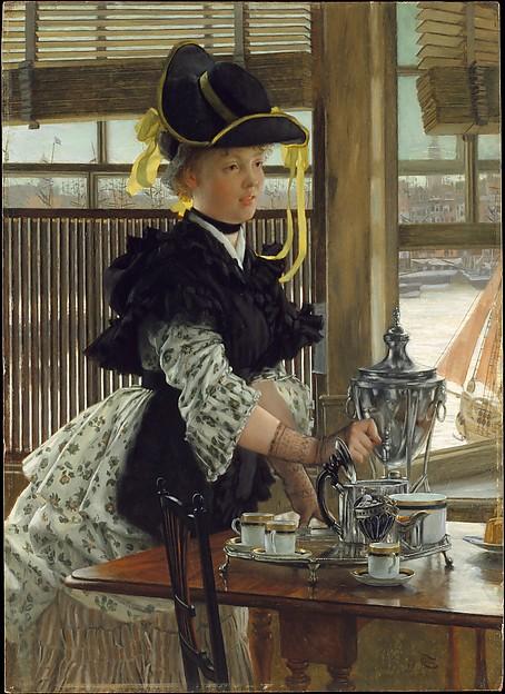 WikiOO.org - Encyclopedia of Fine Arts - Maleri, Artwork James Jacques Joseph Tissot - Tea