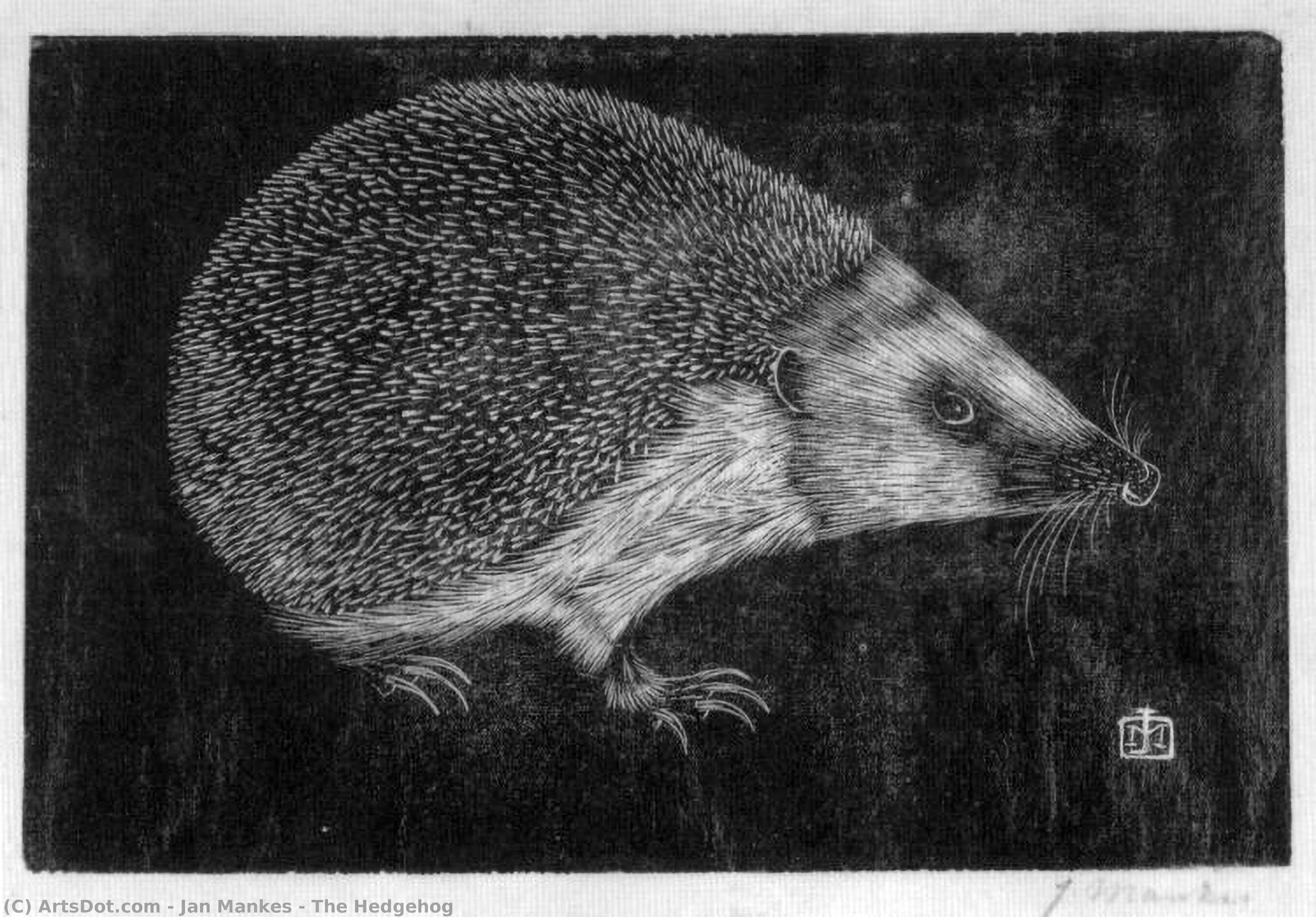Wikioo.org - Bách khoa toàn thư về mỹ thuật - Vẽ tranh, Tác phẩm nghệ thuật Jan Mankes - The Hedgehog