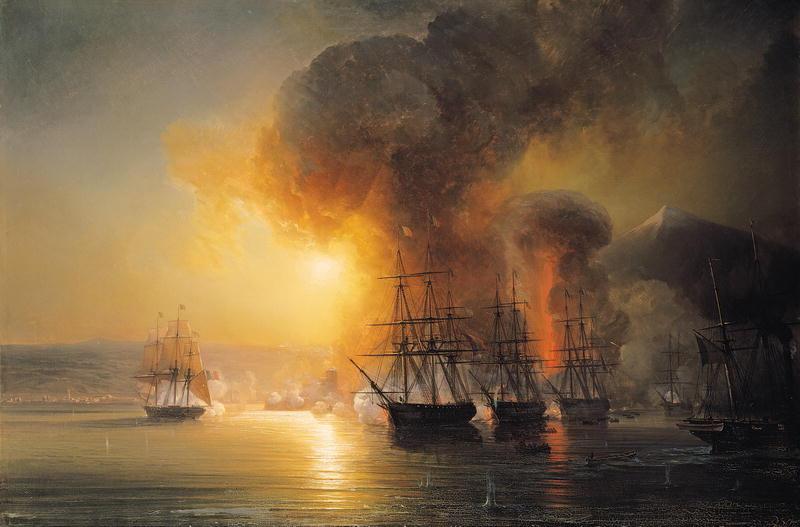 WikiOO.org – 美術百科全書 - 繪畫，作品 Jean Antoine Théodore De Gudin - 远征 的 副 海军上将 博丹 到墨西哥 在 1838