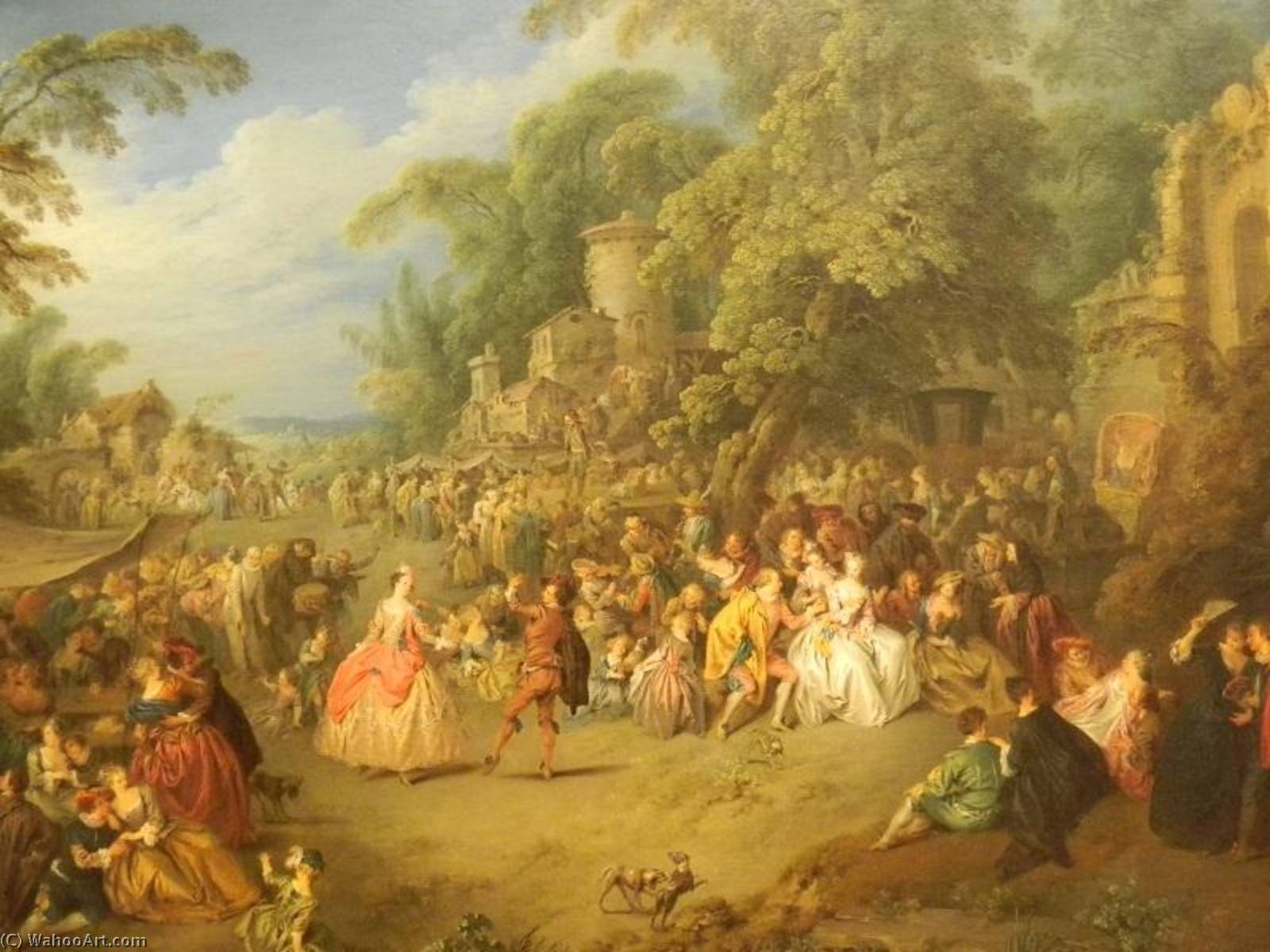Wikioo.org - The Encyclopedia of Fine Arts - Painting, Artwork by Jean-Baptiste Pater - The Fair at Bezons