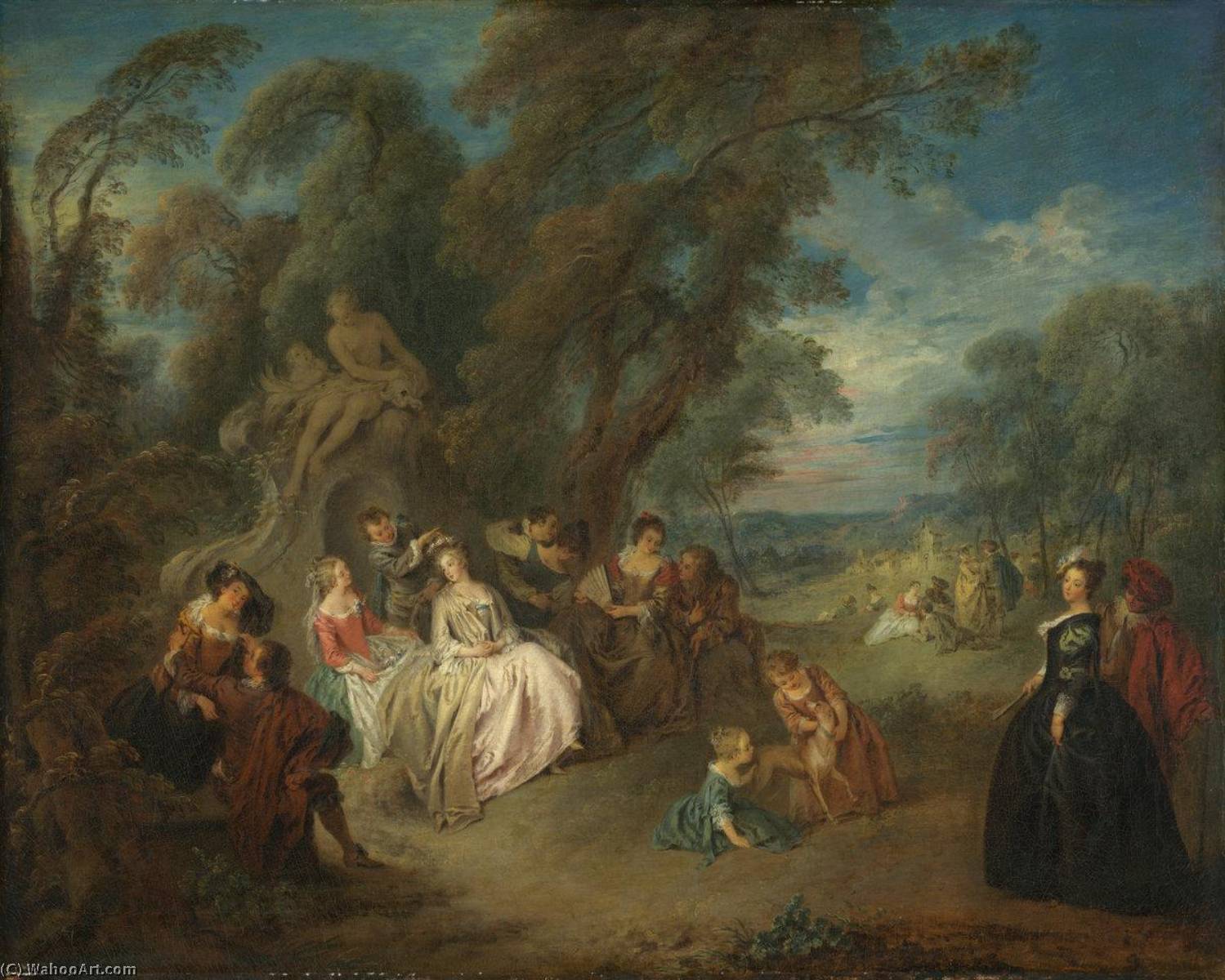Wikioo.org - The Encyclopedia of Fine Arts - Painting, Artwork by Jean-Baptiste Pater - Fetes Champetre