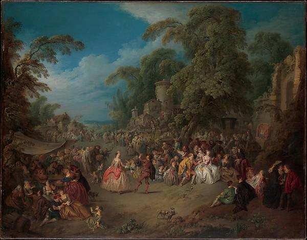 Wikioo.org - The Encyclopedia of Fine Arts - Painting, Artwork by Jean-Baptiste Pater - The Fair at Bezons