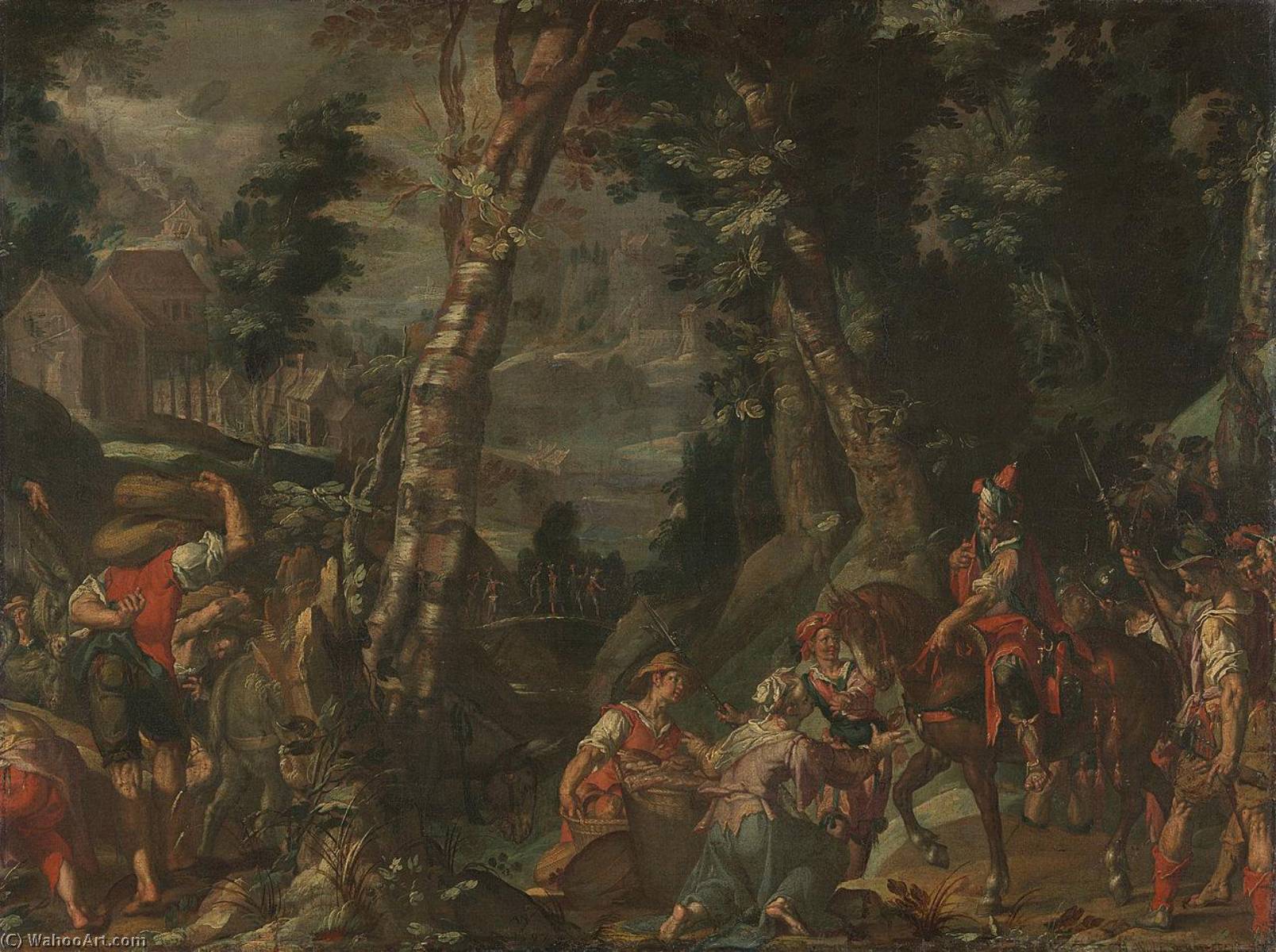 Wikioo.org – L'Enciclopedia delle Belle Arti - Pittura, Opere di Joachim Antonisz Wtewael - il riunione di david e abigail