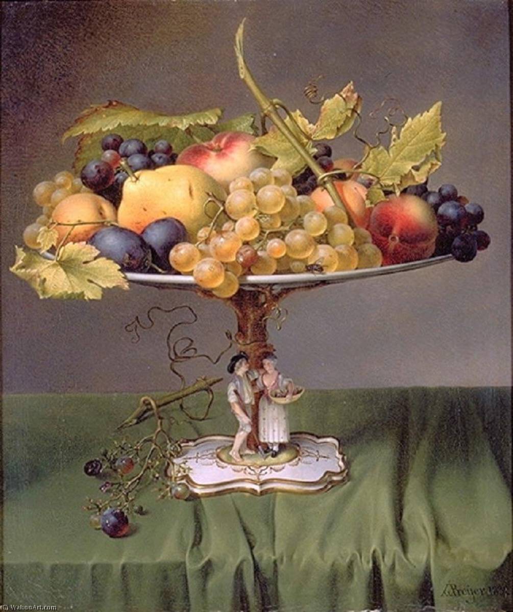 Wikioo.org - The Encyclopedia of Fine Arts - Painting, Artwork by Johann Wilhelm Preyer - Fruit