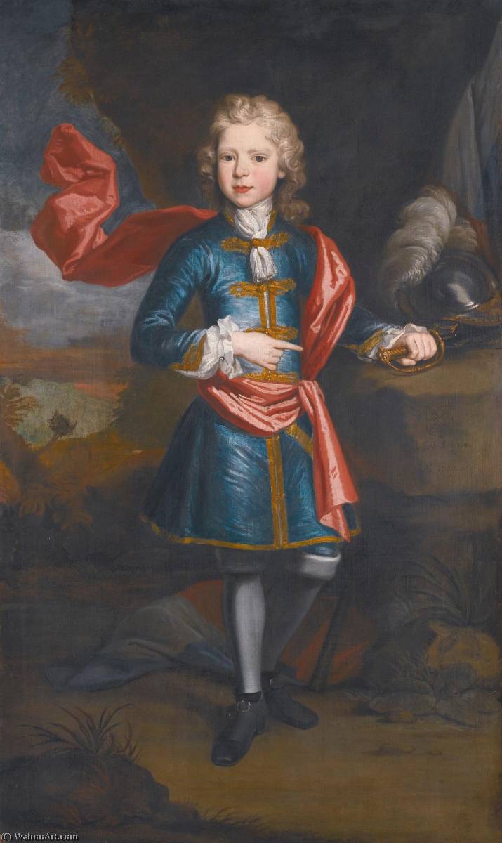 Wikioo.org - The Encyclopedia of Fine Arts - Painting, Artwork by John Closterman - Portrait of Guilford Killigrew, when a boy
