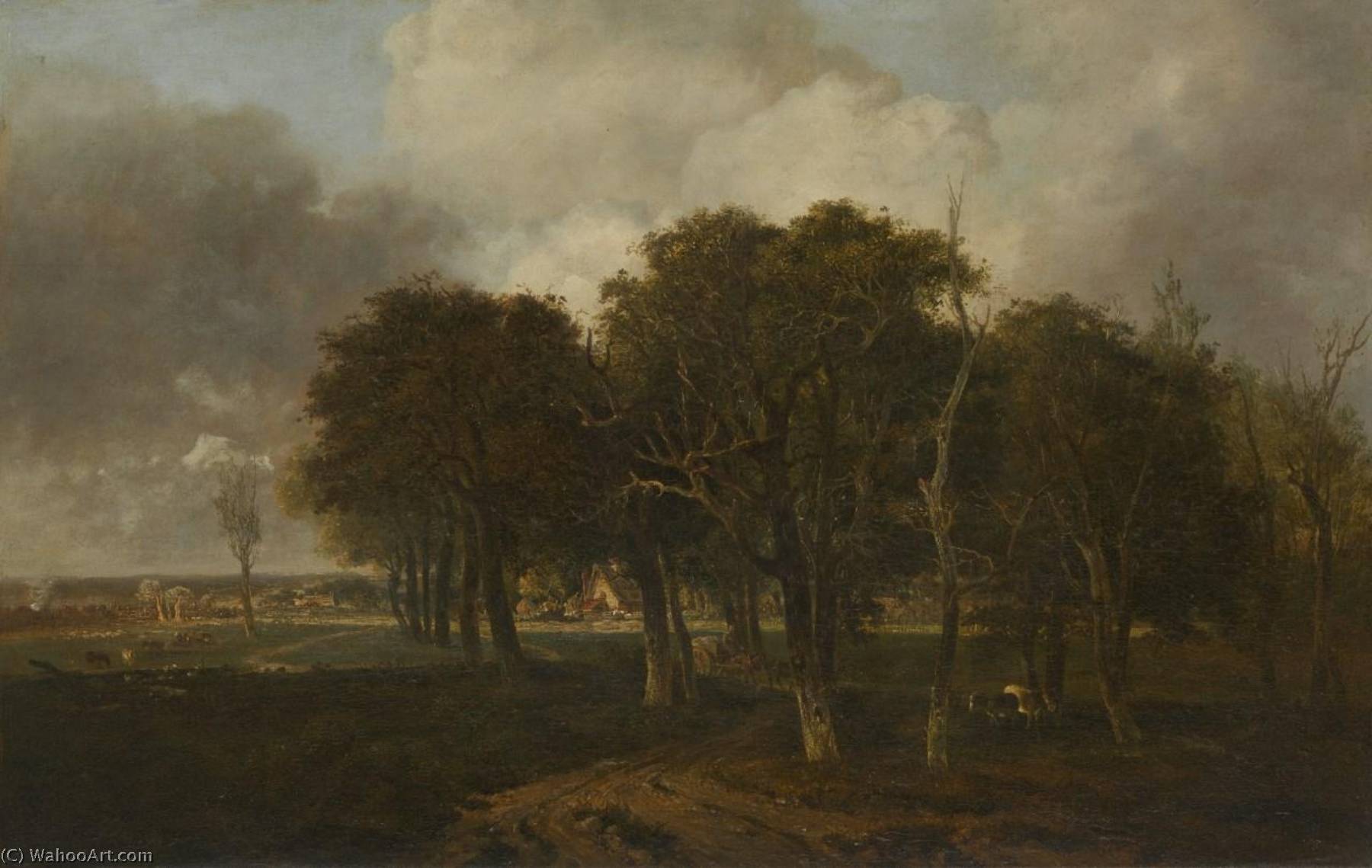 Wikioo.org - The Encyclopedia of Fine Arts - Painting, Artwork by John Crome - Hautbois Common, Norfolk