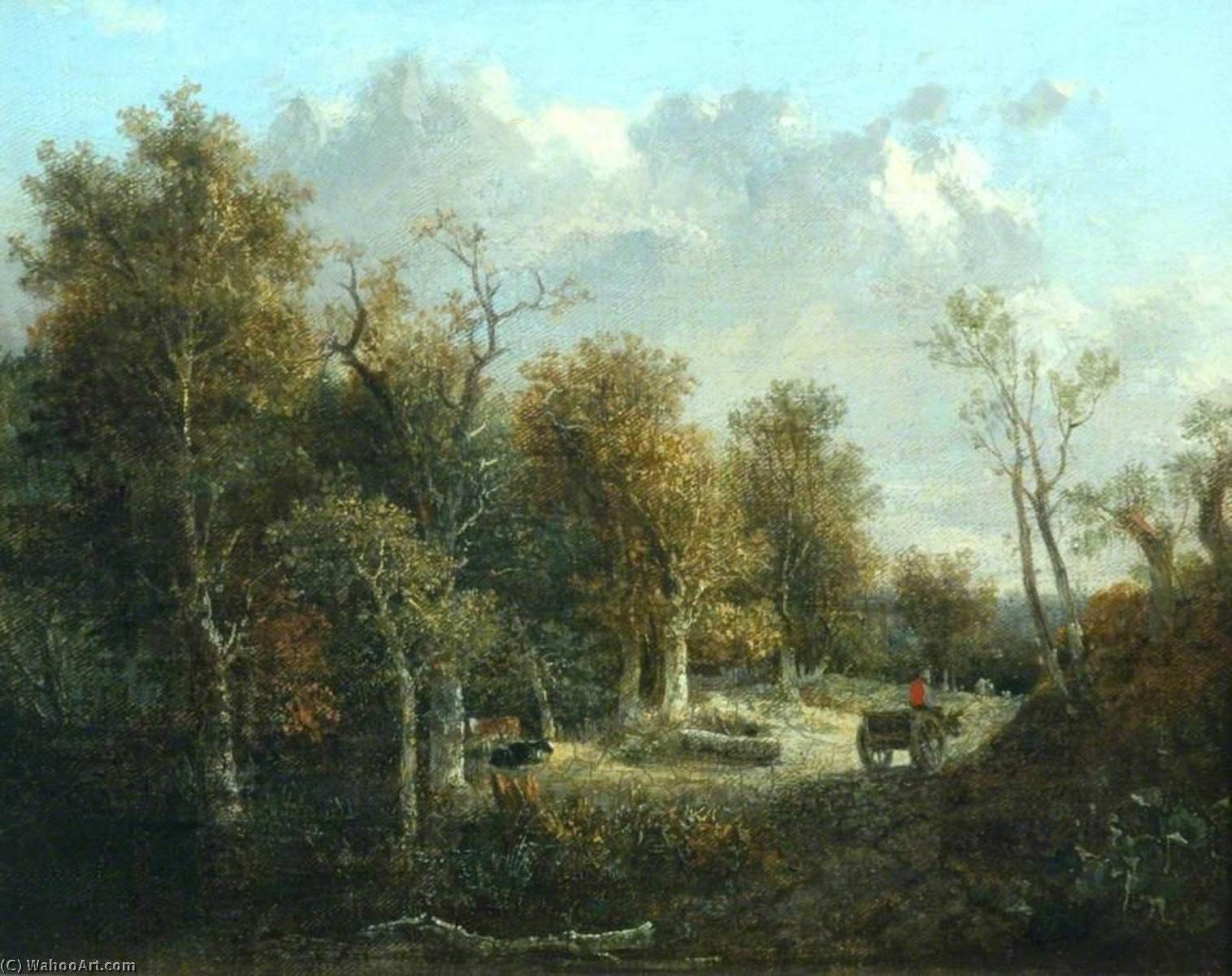 Wikioo.org - The Encyclopedia of Fine Arts - Painting, Artwork by John Crome - The Edge of the Forest