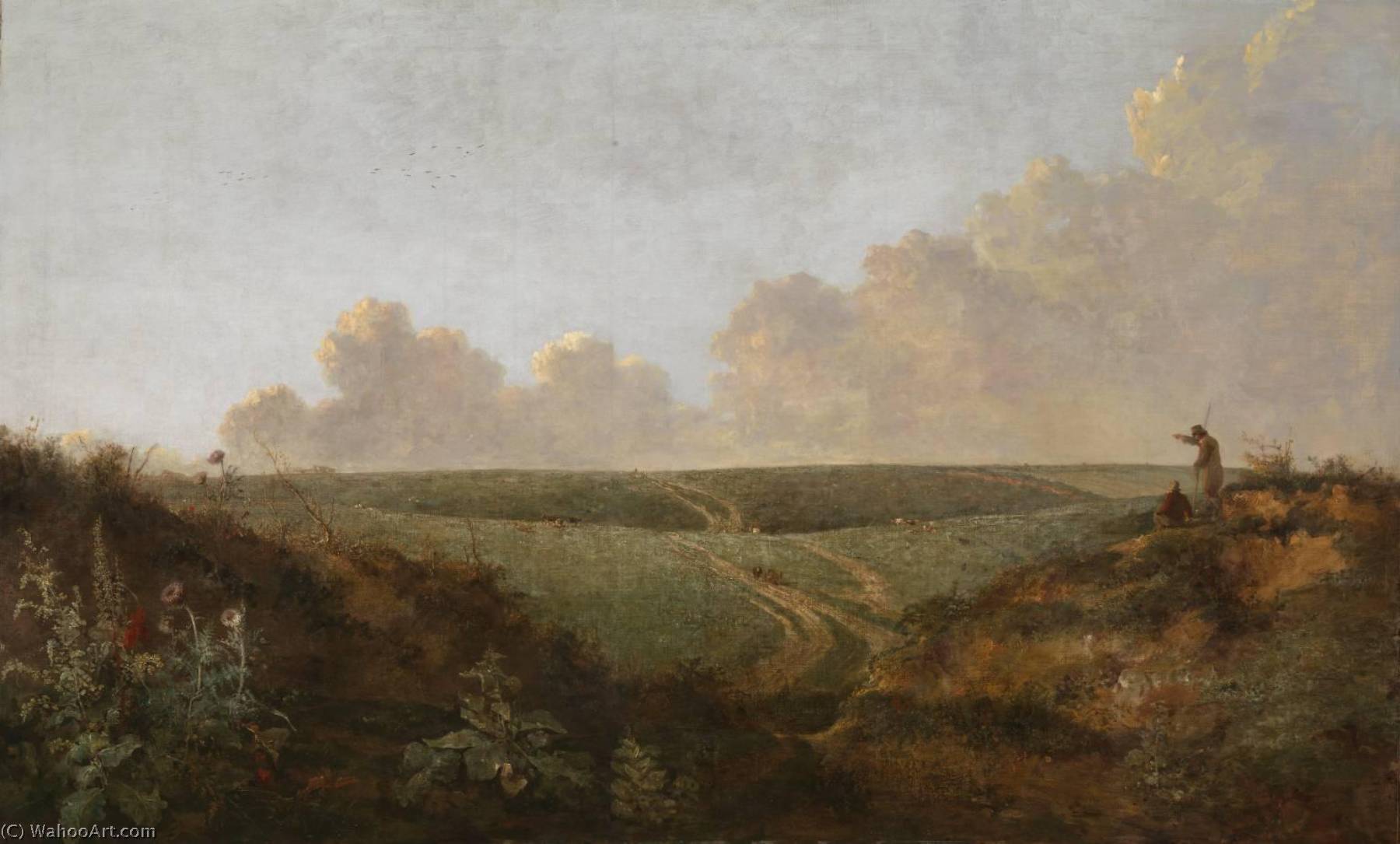 Wikioo.org - The Encyclopedia of Fine Arts - Painting, Artwork by John Crome - Mousehold Heath, Norwich