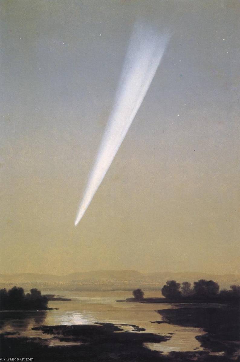 Wikioo.org - The Encyclopedia of Fine Arts - Painting, Artwork by José María Velasco - Gran cometa de 1882