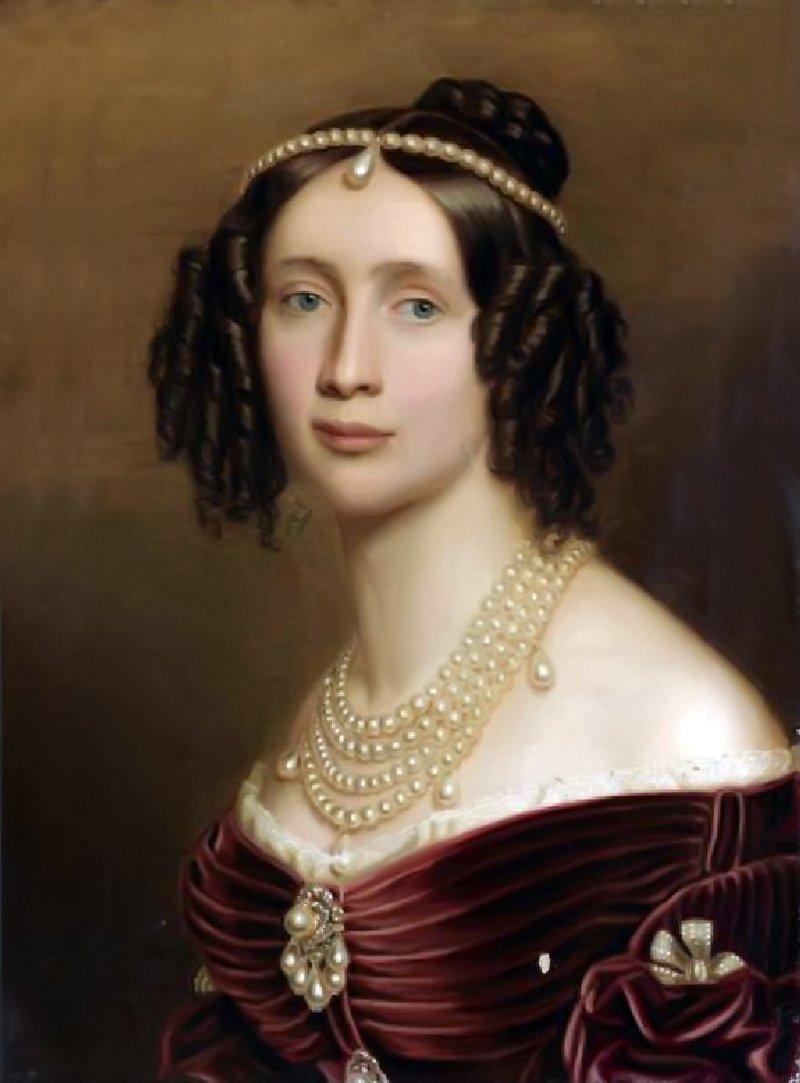 Wikioo.org - The Encyclopedia of Fine Arts - Painting, Artwork by Joseph Karl Stieler - Marie Anne, Princess of Bavaria