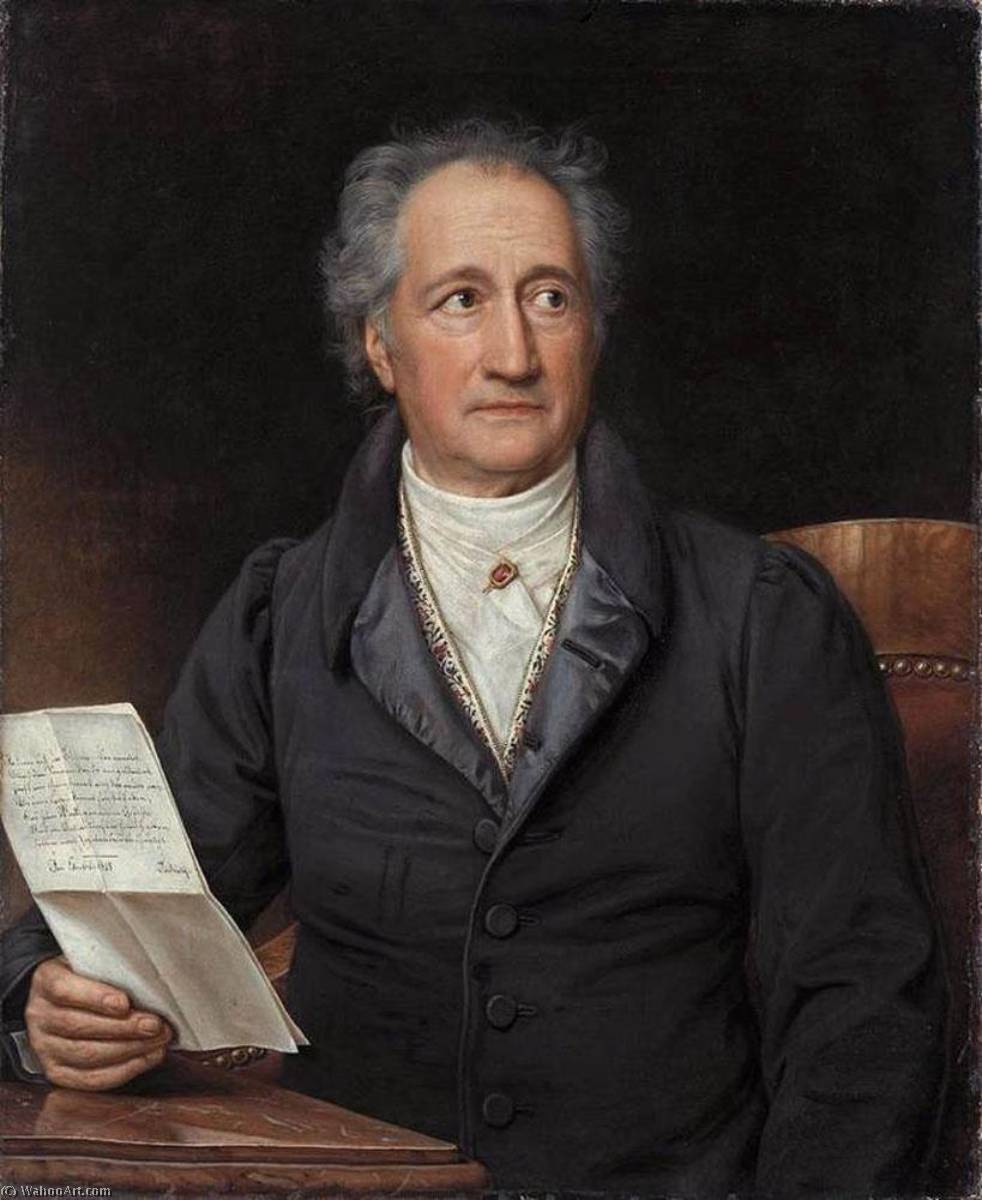 Wikioo.org - The Encyclopedia of Fine Arts - Painting, Artwork by Joseph Karl Stieler - Johann Wolfgang von Goethe