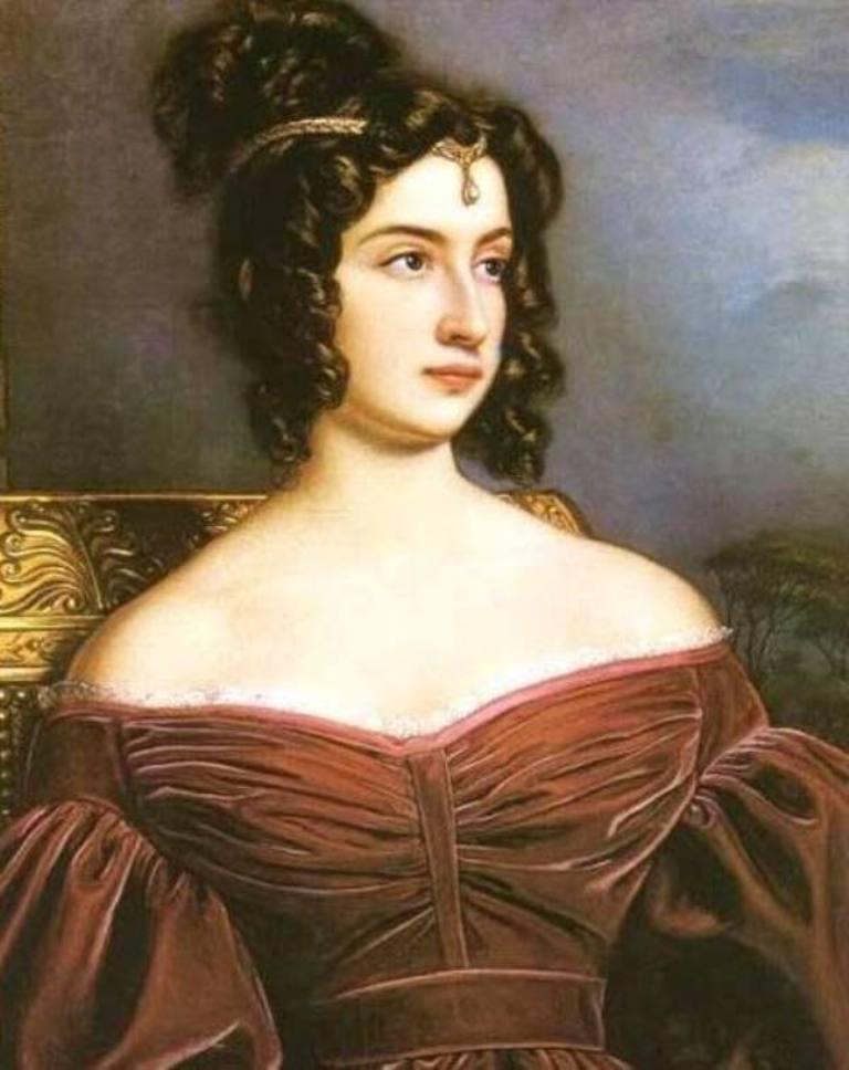 Wikioo.org – L'Enciclopedia delle Belle Arti - Pittura, Opere di Joseph Karl Stieler - marchesa marianna florenzi
