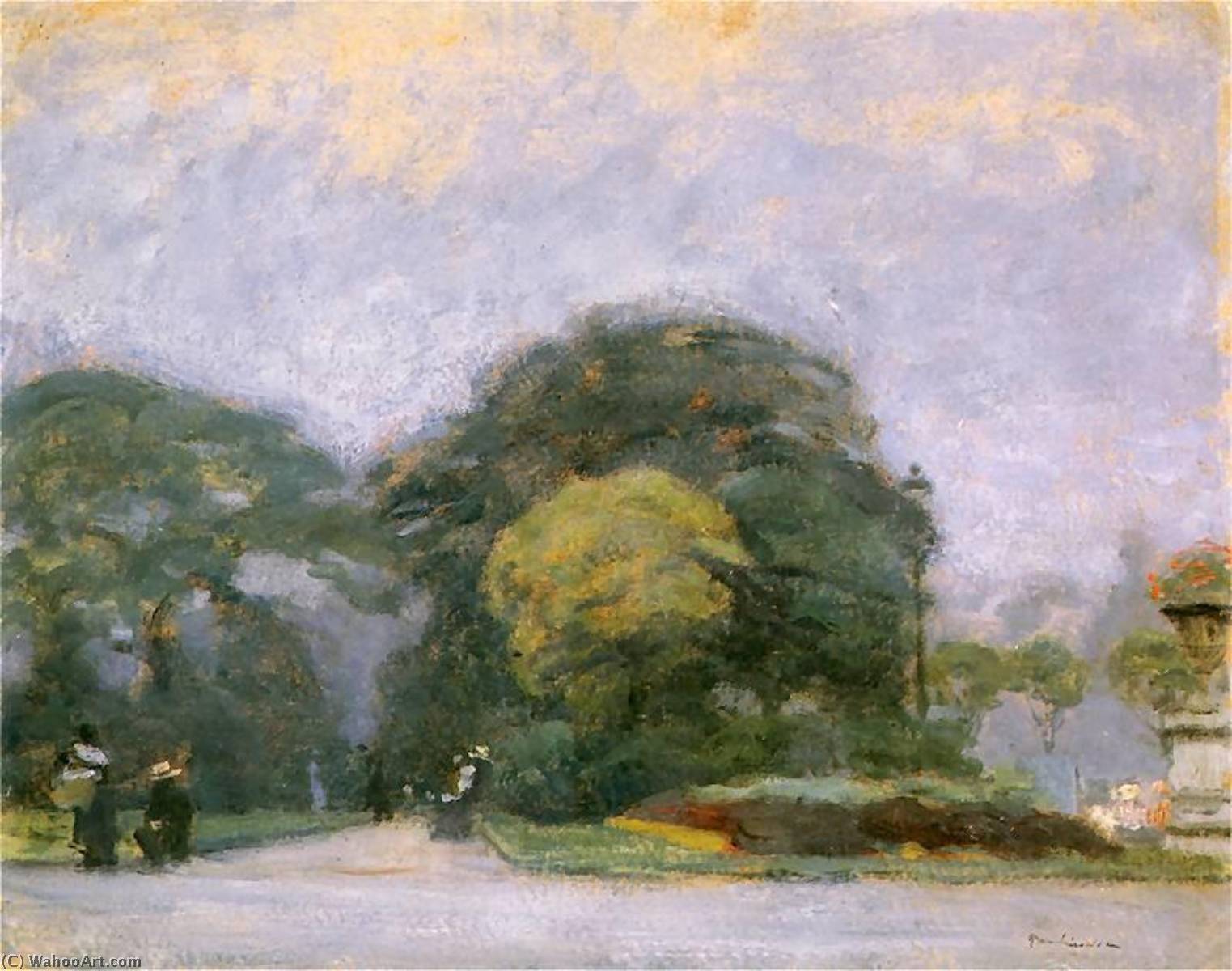 Wikioo.org - The Encyclopedia of Fine Arts - Painting, Artwork by Józef Pankiewicz - Le Jardin des Tuileries