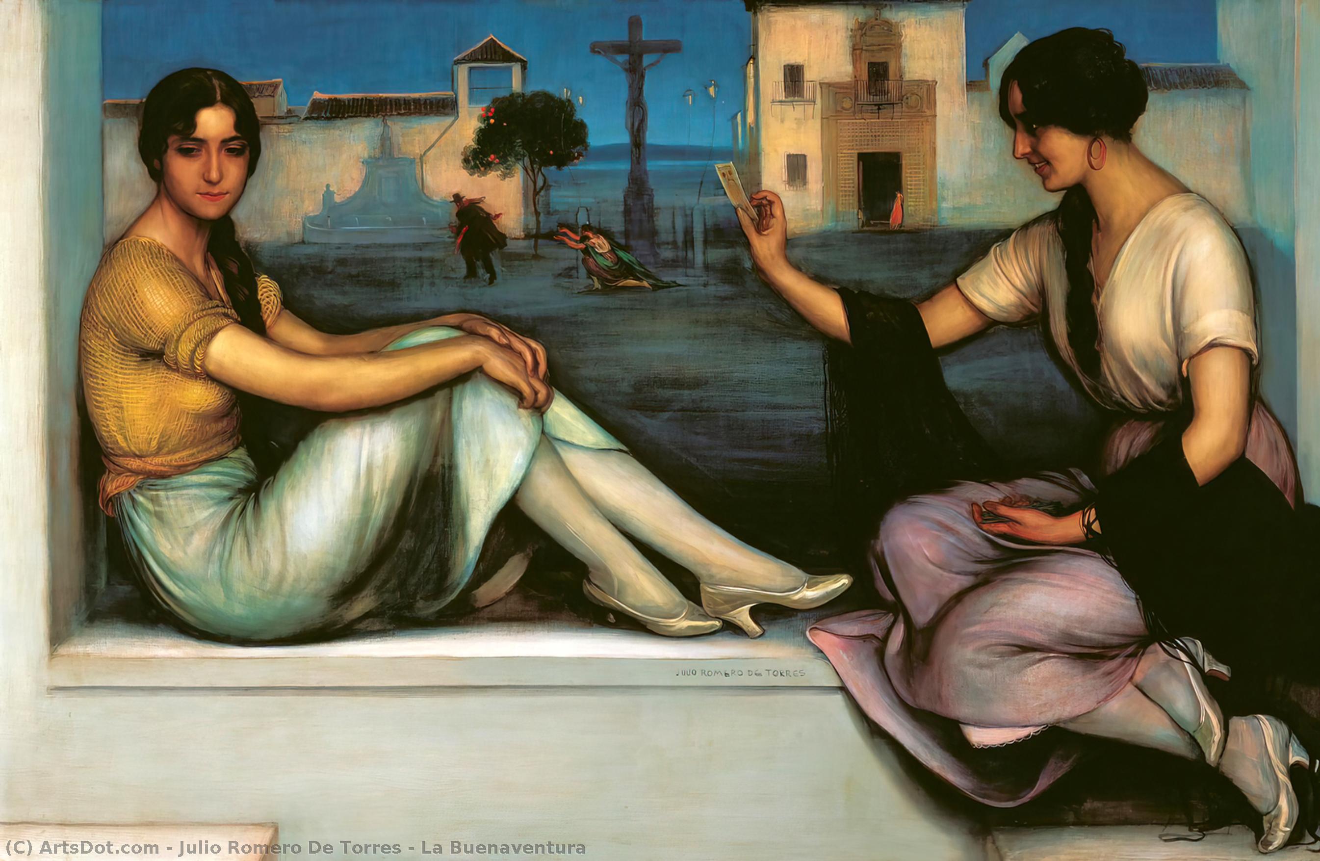 Wikioo.org - The Encyclopedia of Fine Arts - Painting, Artwork by Julio Romero De Torres - The Fortune-telling