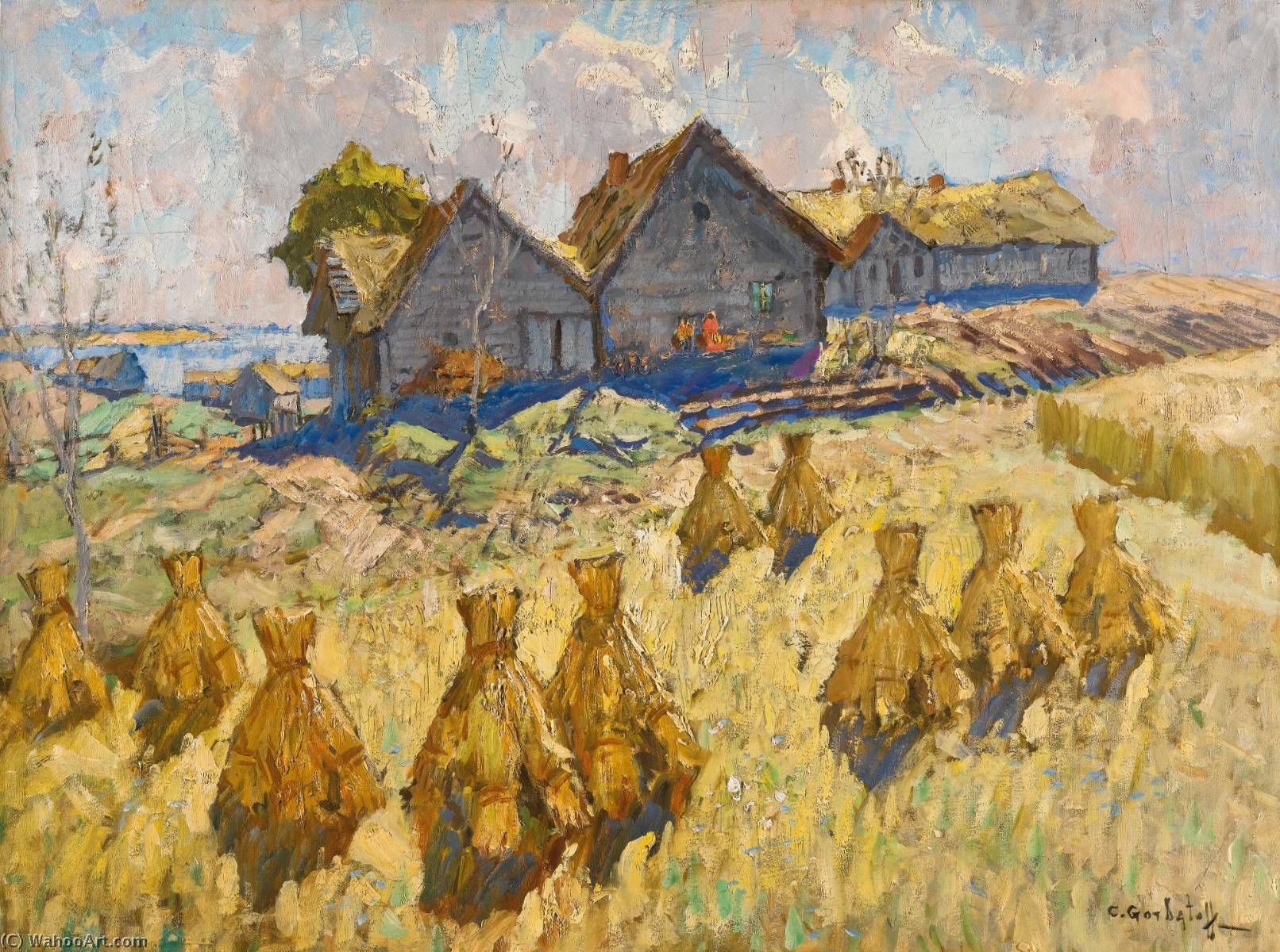 WikiOO.org - Enciklopedija dailės - Tapyba, meno kuriniai Konstantin Ivanovich Gorbatov - Harvest