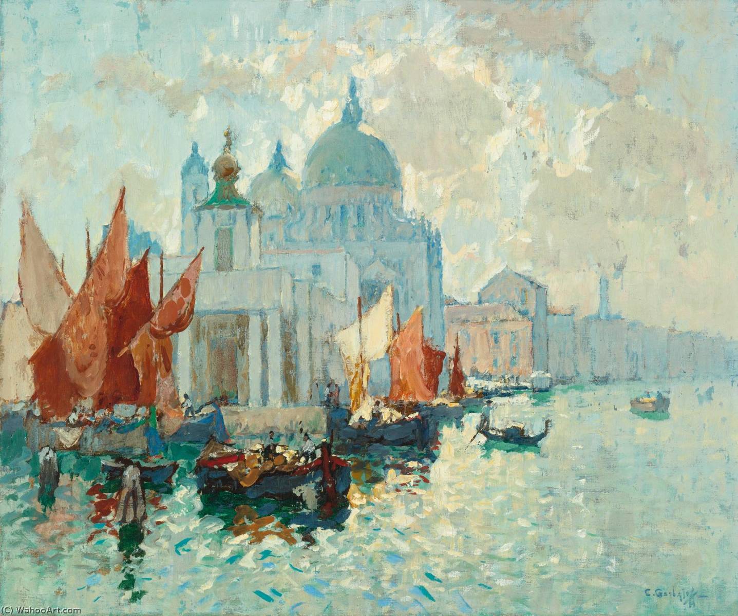 Wikioo.org - The Encyclopedia of Fine Arts - Painting, Artwork by Konstantin Ivanovich Gorbatov - Venice