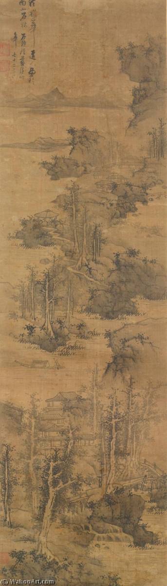 WikiOO.org - Енциклопедия за изящни изкуства - Живопис, Произведения на изкуството Lan Ying - LANDSCAPE AFTER WU ZHEN