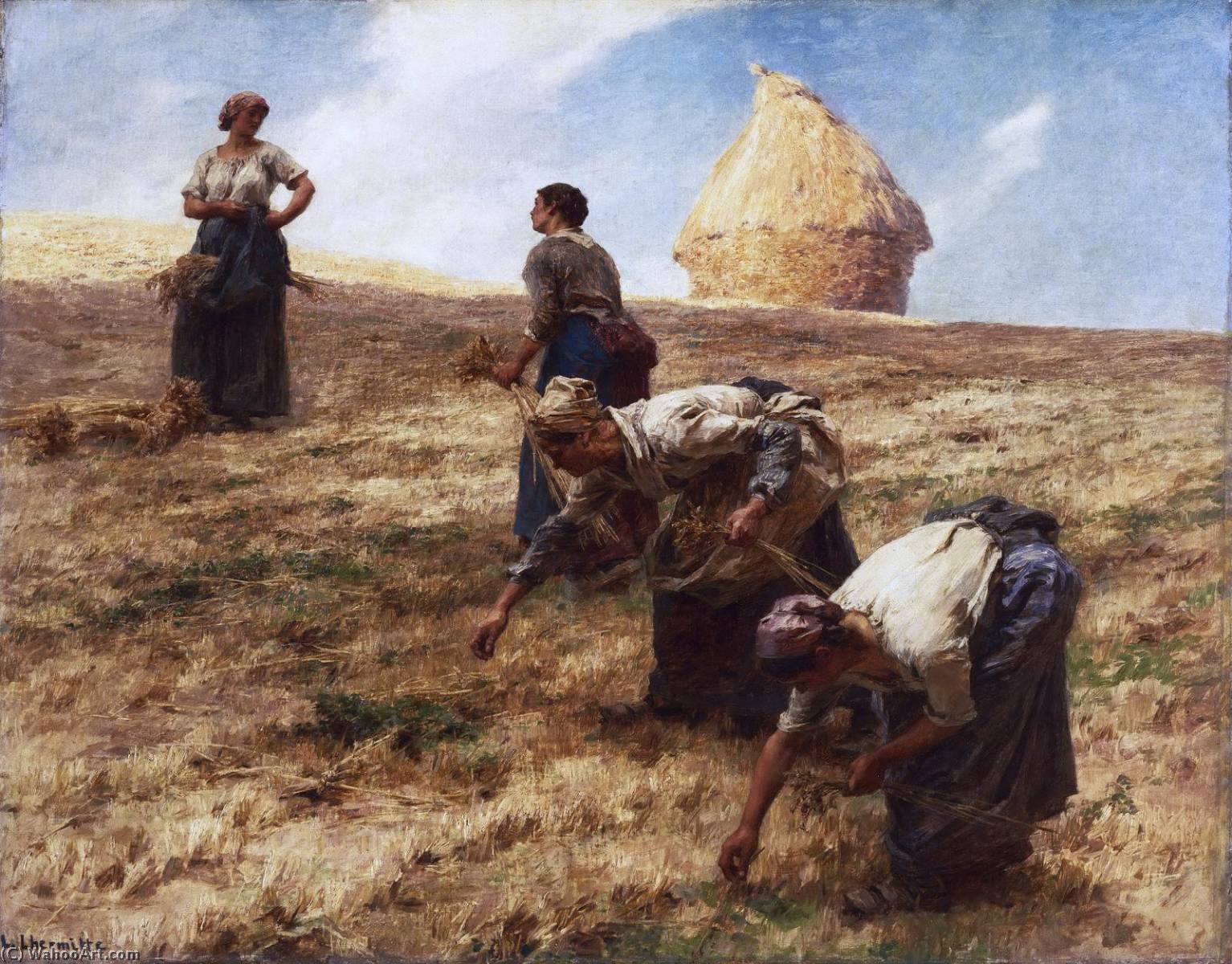 Wikioo.org - The Encyclopedia of Fine Arts - Painting, Artwork by Léon Augustin L'hermitte - The Gleaners