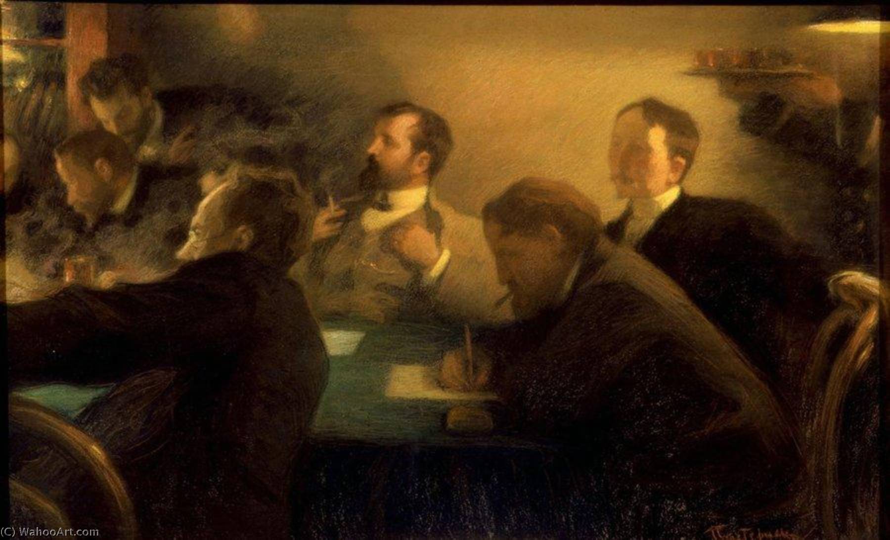 Wikioo.org - The Encyclopedia of Fine Arts - Painting, Artwork by Leonid Pasternak - A Meeting of Moscow Art Teachers