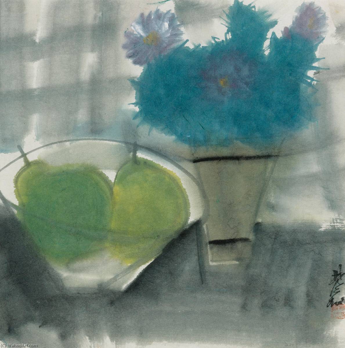 Wikioo.org - The Encyclopedia of Fine Arts - Painting, Artwork by Lin Fengmian - STILL LIFE