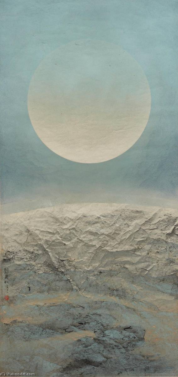 Wikioo.org - The Encyclopedia of Fine Arts - Painting, Artwork by Liu Guosong - Moon Rising