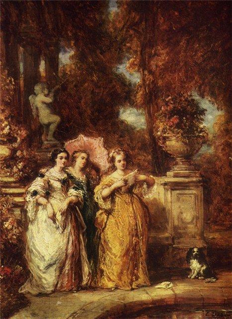 Wikioo.org - The Encyclopedia of Fine Arts - Painting, Artwork by Louis Gabriel Eugène Isabey - A Love Letter