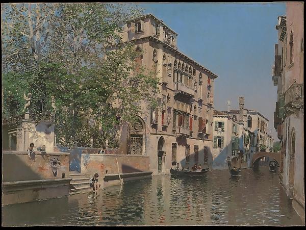 Wikioo.org – L'Enciclopedia delle Belle Arti - Pittura, Opere di Martin Rico Y Ortega - Un canale  come  Venezia