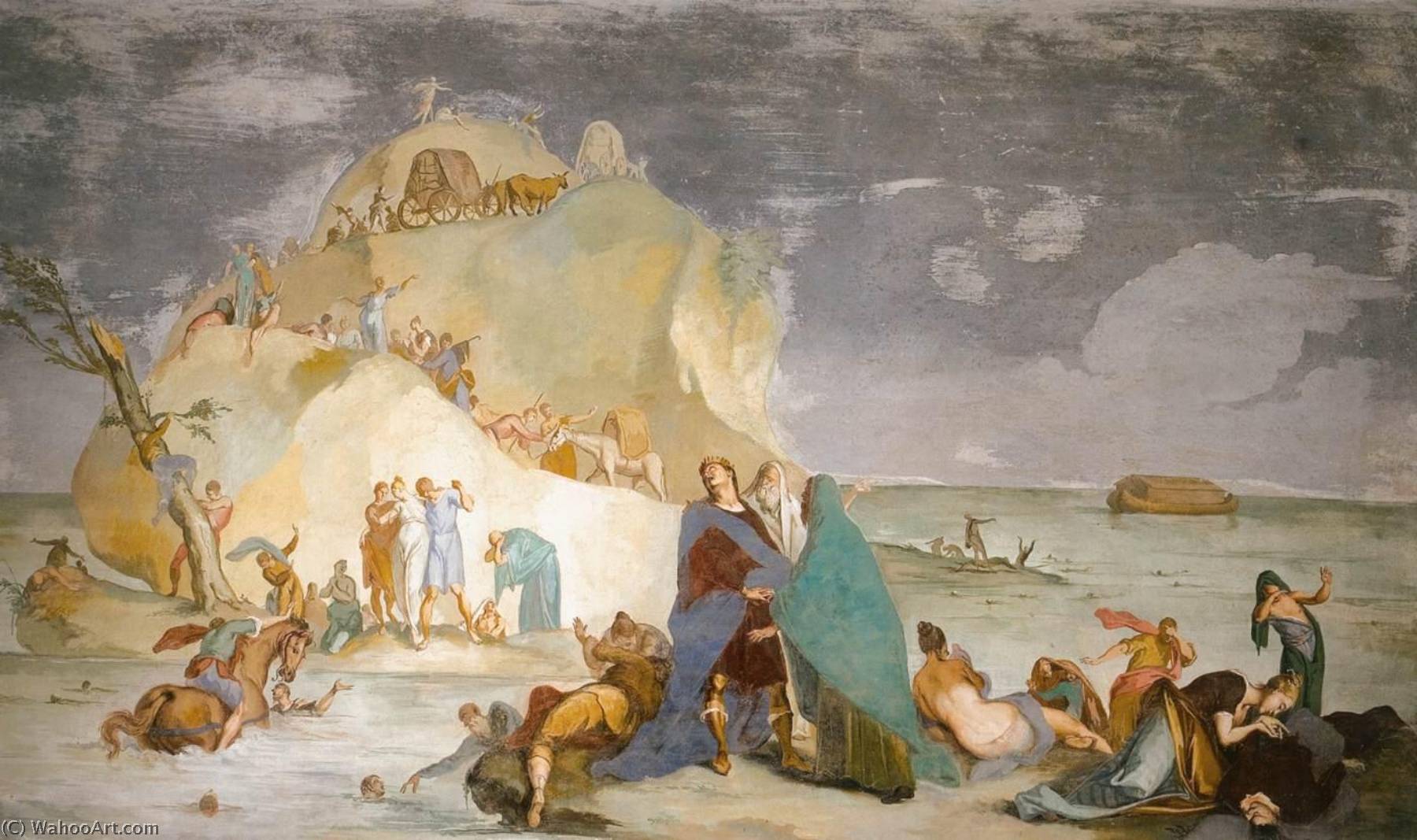Wikioo.org - The Encyclopedia of Fine Arts - Painting, Artwork by Mattia Bortoloni - The Flood